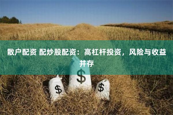 散户配资 配炒股配资：高杠杆投资，风险与收益并存